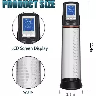 Male Sex Toy for Men Penis Pump Penis Enlarger - 5 Suction Mode Automatic High-Vacuum Penis Pumps with 3 Size Rings, Dick Pump, Male Sex Toy for Men Penis Pump Penis Enlarger - 5 Suction Mode Automatic High-Vacuum Penis Pumps with 3 Size Rings, Dick Pump,