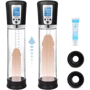 Electric Penis Vacuum Pump with 4 Suction Intensities, Adorime Rechargeable Automatic High-Vacuum Penis Enlargement Extend Pump, Electric Penis Vacuum Pump with 4 Suction Intensities, Adorime Rechargeable Automatic High-Vacuum Penis Enlargement Extend Pump,