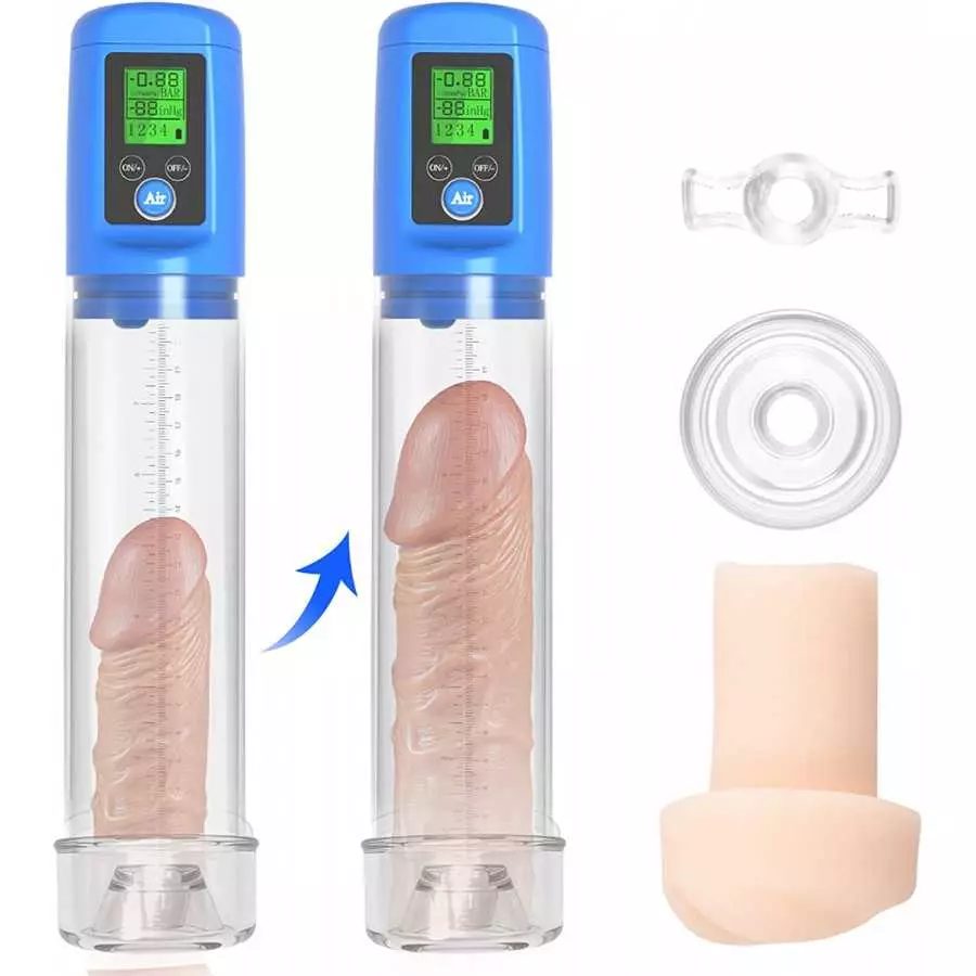 BIG SHOCKED Electric Penis Vacuum Pump, Automatic Vacuum Penis Enlargement Extend Pump with 4 Suction,Rechargeable Male Masturba
