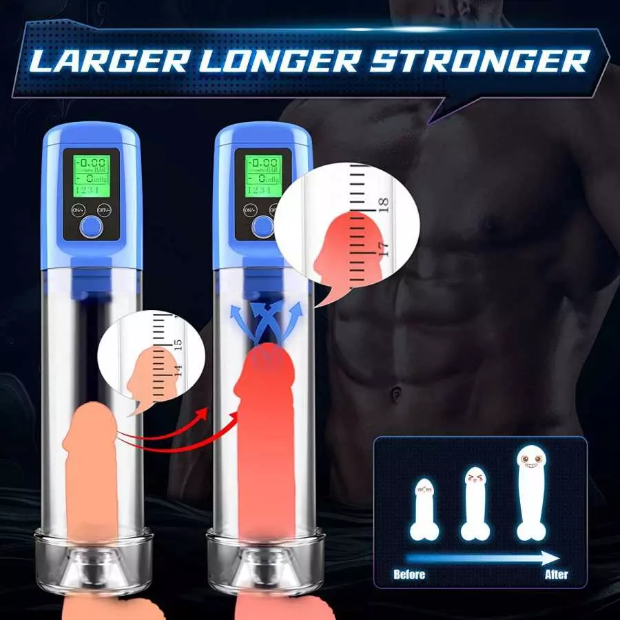 BIG SHOCKED Electric Penis Vacuum Pump, Automatic Vacuum Penis Enlargement Extend Pump with 4 Suction,Rechargeable Male Masturba