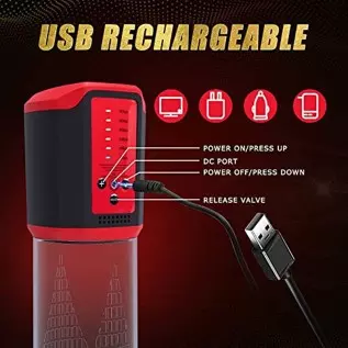 Automatic Sucking Penis Pump with Vagina Sleeve - LATUNE Rick, Electric Erection Pump Device with 5 Suction for Penis Enlargemen