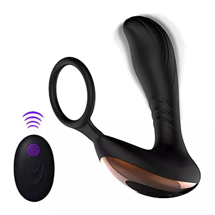 Prostate Massager Anal Vibrator, Remote Control with Cock Ring Butt Plug Vibrating G-spot Vibrator Adult Sex Toys for Men,Women Prostate Massager Anal Vibrator, Remote Control with Cock Ring Butt Plug Vibrating G-spot Vibrator Adult Sex Toys for Men,Women