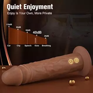 Sex Toys Vibrating Dildo Thrusting Vibrator with Heating, Realistic G Spot Tapping Dildos with 5 Thumping 10 Vibration Modes for Sex Toys Vibrating Dildo Thrusting Vibrator with Heating, Realistic G Spot Tapping Dildos with 5 Thumping 10 Vibration Modes for