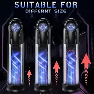 Electric Penis Vacuum Pump with 5 Suction Modes, Rechargeable Male Masturbator Penis Enlargement Pump, Penis Trainer Sex Toy for Electric Penis Vacuum Pump with 5 Suction Modes, Rechargeable Male Masturbator Penis Enlargement Pump, Penis Trainer Sex Toy for