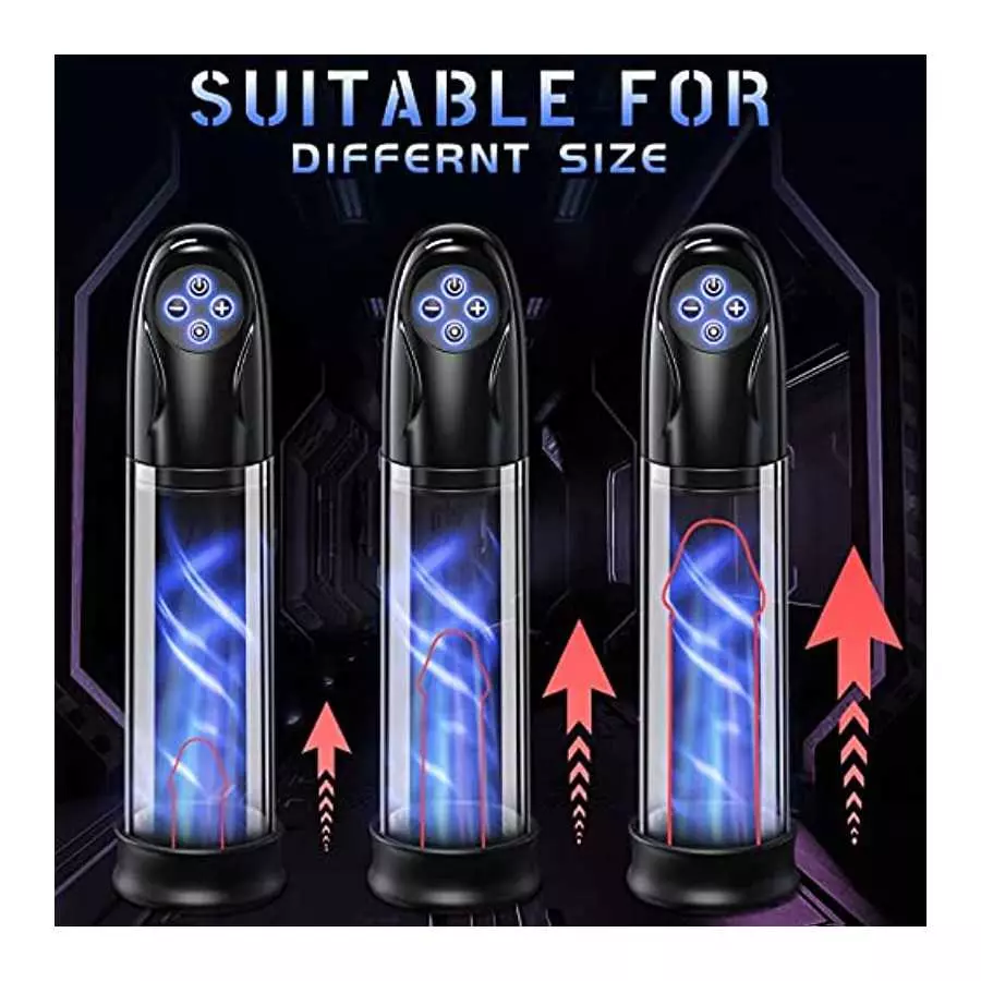 Electric Penis Vacuum Pump with 5 Suction Modes, Rechargeable Male Masturbator Penis Enlargement Pump, Penis Trainer Sex Toy for