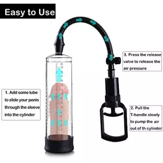 Penis Pump Male Sex Toys for Men Manual Penis Vacuum Pump, Adult Toys Penis Enlargement Sexual Tools for Male Enhancement Traini
