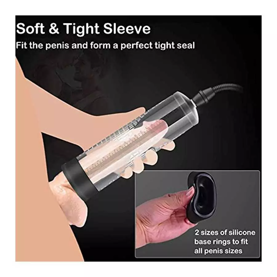 Penis Pump Male Sex Toys for Men Manual Penis Vacuum Pump, Adult Toys Penis Enlargement Sexual Tools for Male Enhancement Traini