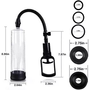 Penis Pump Male Sex Toys for Men Manual Penis Vacuum Pump, Adult Toys Penis Enlargement Sexual Tools for Male Enhancement Traini