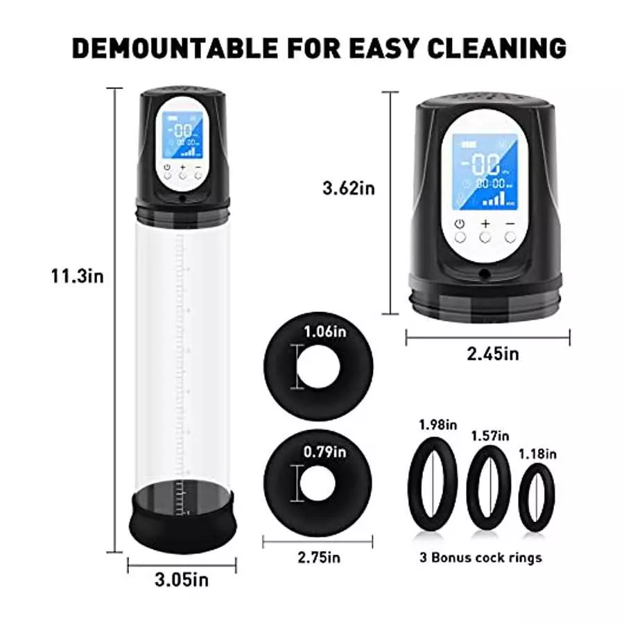 Electric Penis Pump Sex Toys for Men's Sex Penis Vacuum Pump, Adult Toys Penis Enlargement Pump Sexual Tools for Male Enhancer,