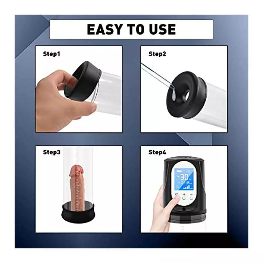 Electric Penis Pump Sex Toys for Men's Sex Penis Vacuum Pump, Adult Toys Penis Enlargement Pump Sexual Tools for Male Enhancer,