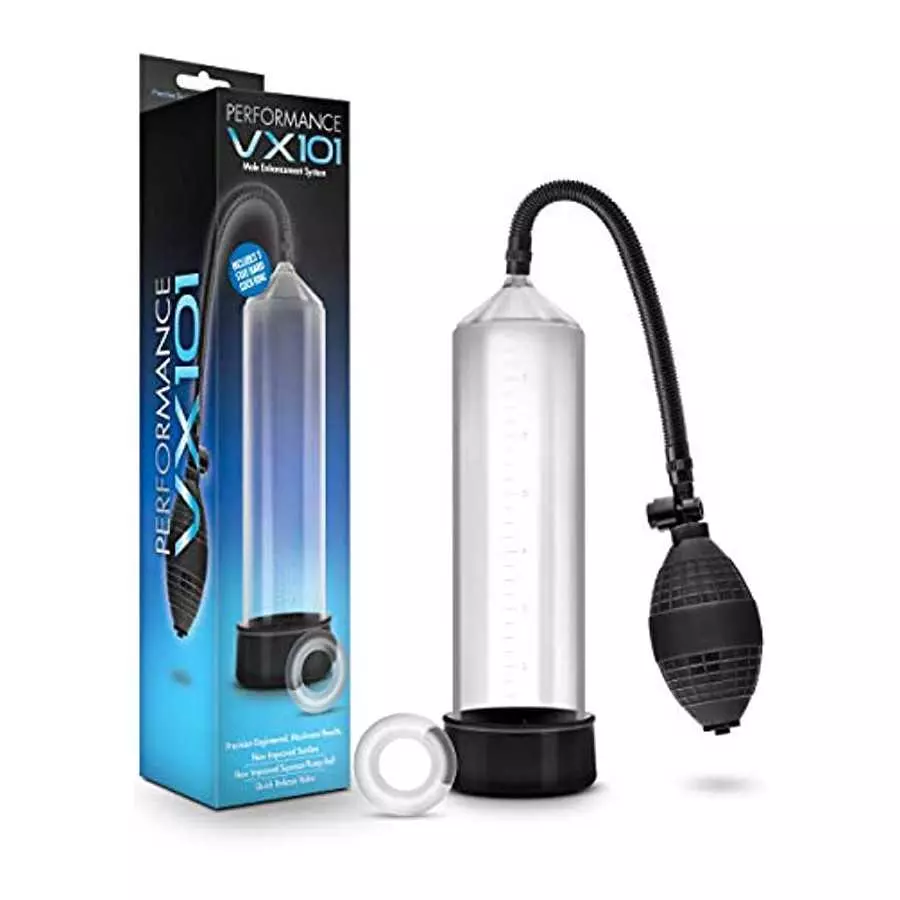 Blush Performance VX101 - Male Enhancement Pump - Beginner Penis Pump for Enlargement - Synthetic Rubber Ball Pump for More Suct Blush Performance VX101 - Male Enhancement Pump - Beginner Penis Pump for Enlargement - Synthetic Rubber Ball Pump for More Suct