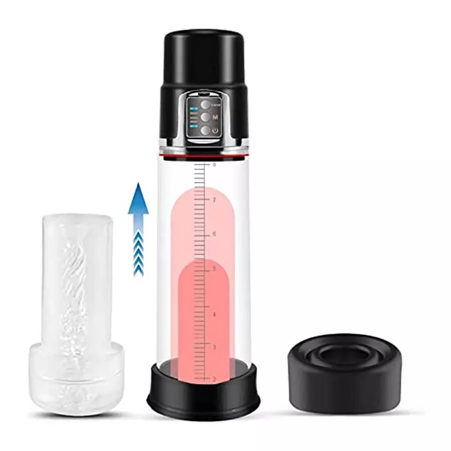 Automatic Vacuum Pump Sex Toy Male Penis Pump for Longer Bigger Stronger Effect with 4 Suction Intensities, Electric Extend Pump Automatic Vacuum Pump Sex Toy Male Penis Pump for Longer Bigger Stronger Effect with 4 Suction Intensities, Electric Extend Pump