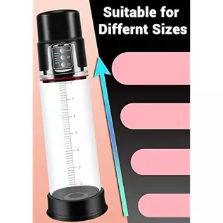 Automatic Vacuum Pump Sex Toy Male Penis Pump for Longer Bigger Stronger Effect with 4 Suction Intensities, Electric Extend Pump Automatic Vacuum Pump Sex Toy Male Penis Pump for Longer Bigger Stronger Effect with 4 Suction Intensities, Electric Extend Pump