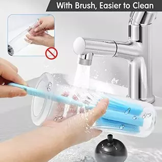 Penis Pump, Manual Vacuum Penispumps for Men Enlargement Pump, Penis Extender Enlarger with Pressure Gauge and Pocket Pussy and