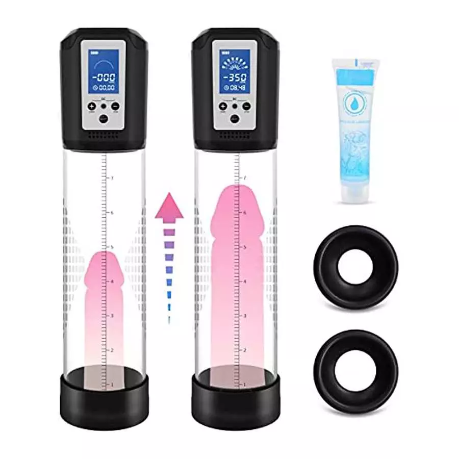 Electric Penis Pump for Men with 8 Suction Intensities, Adorime Rechargeable Automatic Vacuum Penis Enlargement Extend Pump, Men Electric Penis Pump for Men with 8 Suction Intensities, Adorime Rechargeable Automatic Vacuum Penis Enlargement Extend Pump, Men