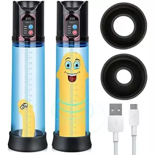 Electric Penis Pump for Men Updated Auto Suck and Release Penis Vacuum Pump, Rechargeable Erection Pump Device, Male Penis Enlar