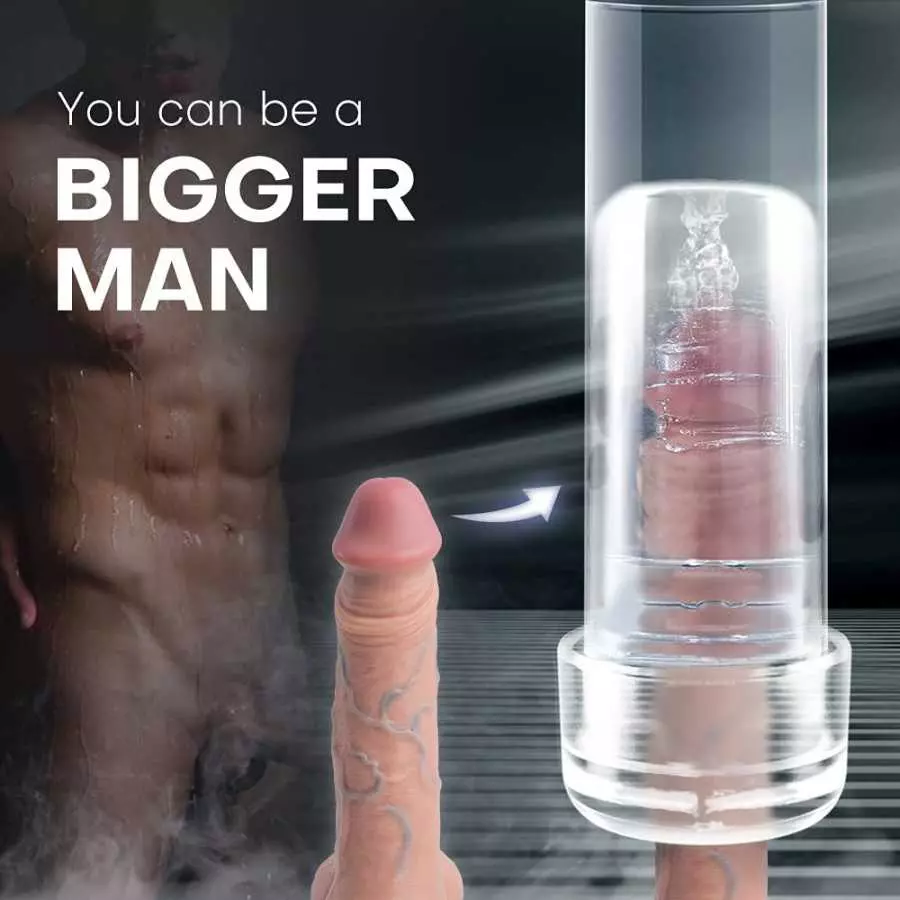Electric Penis Pump with 6 Suction Intensities, Big Size Penis Vacuum Pump for Man Penis Enlargement and Erection Prolong, Autom