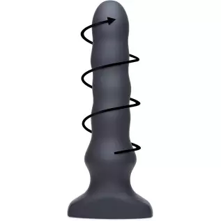 Silicone Vibrating and Thrusting Plug with Remote Control