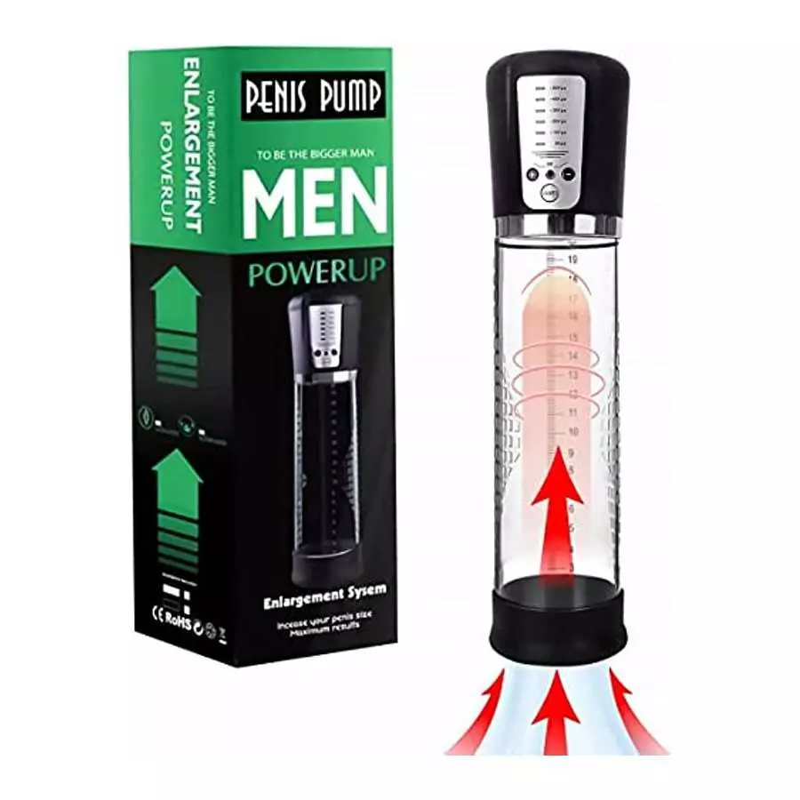 Penis Pump, Electric Penis Vacuum Pump - Automatic Vacuum Penis Enlargement Extend Pump with 5 Suction - Men Sex Toys - Pumps &