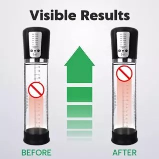 Penis Pump, Electric Penis Vacuum Pump - Automatic Vacuum Penis Enlargement Extend Pump with 5 Suction - Men Sex Toys - Pumps &