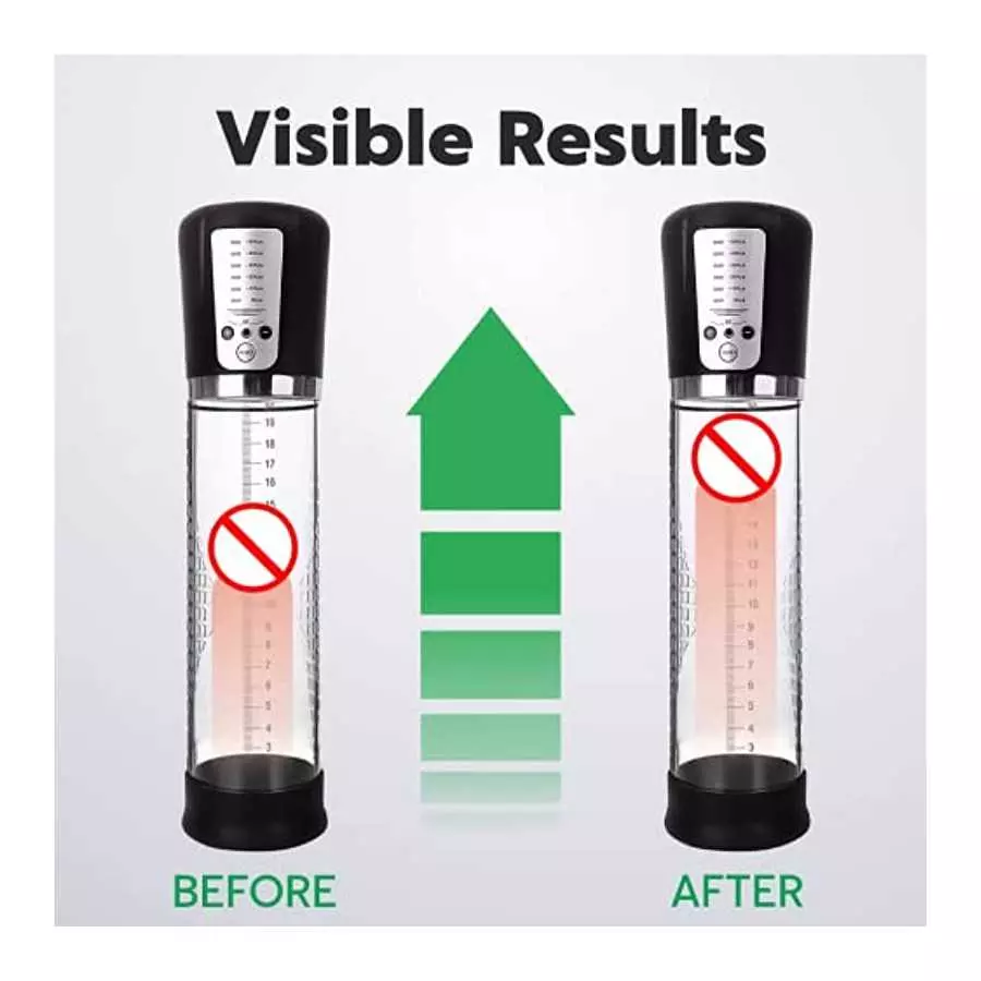 Penis Pump, Electric Penis Vacuum Pump - Automatic Vacuum Penis Enlargement Extend Pump with 5 Suction - Men Sex Toys - Pumps &
