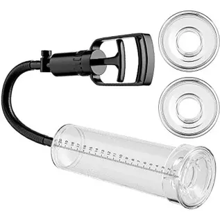 Vacuum Enlargement Air Manual Penis Pump with Male Stroker Increase Size Extender Stamina Trainer Sex Toys for Men Manual Stimul