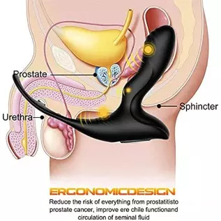 Vibrating Anal Plug Silicone Anal Vibrator for Anal Training with 10 Vibration Modes Anal Dilator Prostate Massager for Men, Dua