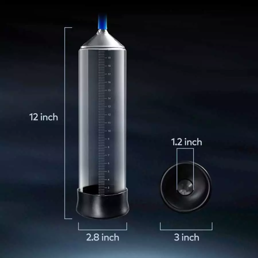 Manual Penis Pump for Men,Vacuum Penis Enlargement Pump Male Masturbators with Pistol Grip,Air Pump Adult Sex Toys Pressure Gaug