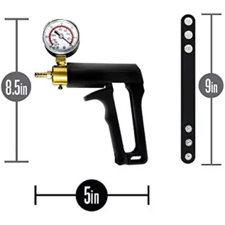 Blush Performance Professional Grade Penis Pump Trigger Featuring Pressure Gauge Nterchange Compatible Vacuum Release Valve Male
