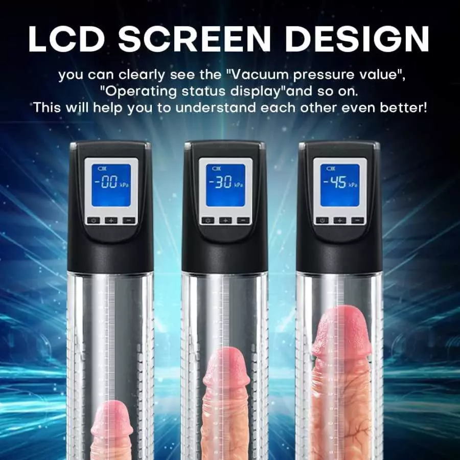 Electric Penis Pump, Penis Vacuum Pump for Men Instant Erection and Penis Enlargement with 6 Suction Modes,Rechargeable Automati