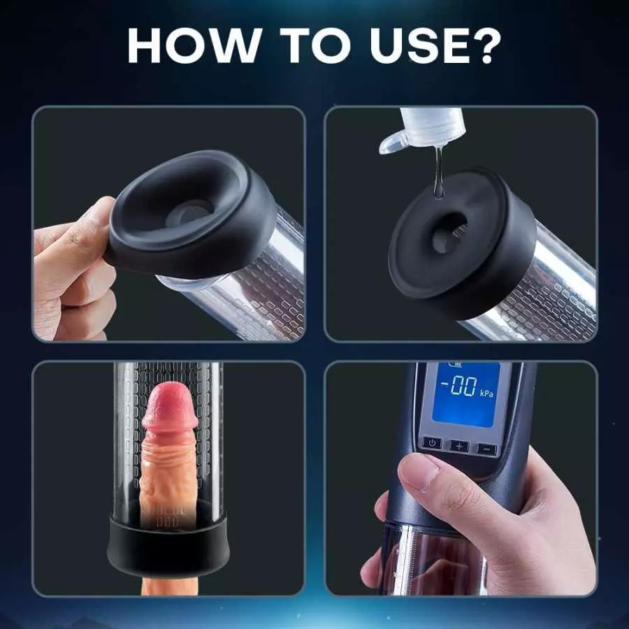 Electric Penis Pump, Penis Vacuum Pump for Men Instant Erection and Penis Enlargement with 6 Suction Modes,Rechargeable Automati