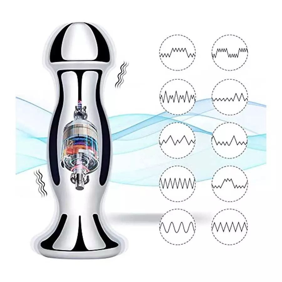 Prostate Vibrator Anal Massage Anal Plugs Have 10 Vibration Modes with Wireless Remote Control Anal Sex Toys Vibrating Prostate 