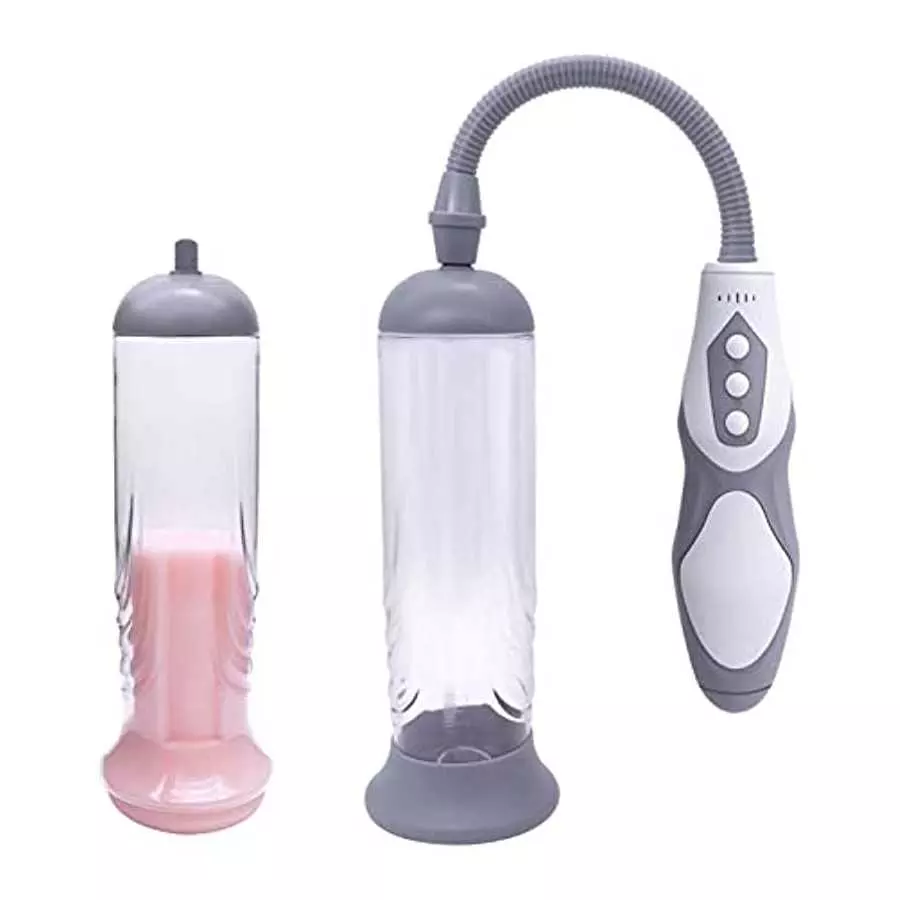 Electric Vacuum Penis Pump with Pocket Pussy, Rechargeable Erection Pump Device, Automatic Male Masturbator Penis Pumps for Men Electric Vacuum Penis Pump with Pocket Pussy, Rechargeable Erection Pump Device, Automatic Male Masturbator Penis Pumps for Men
