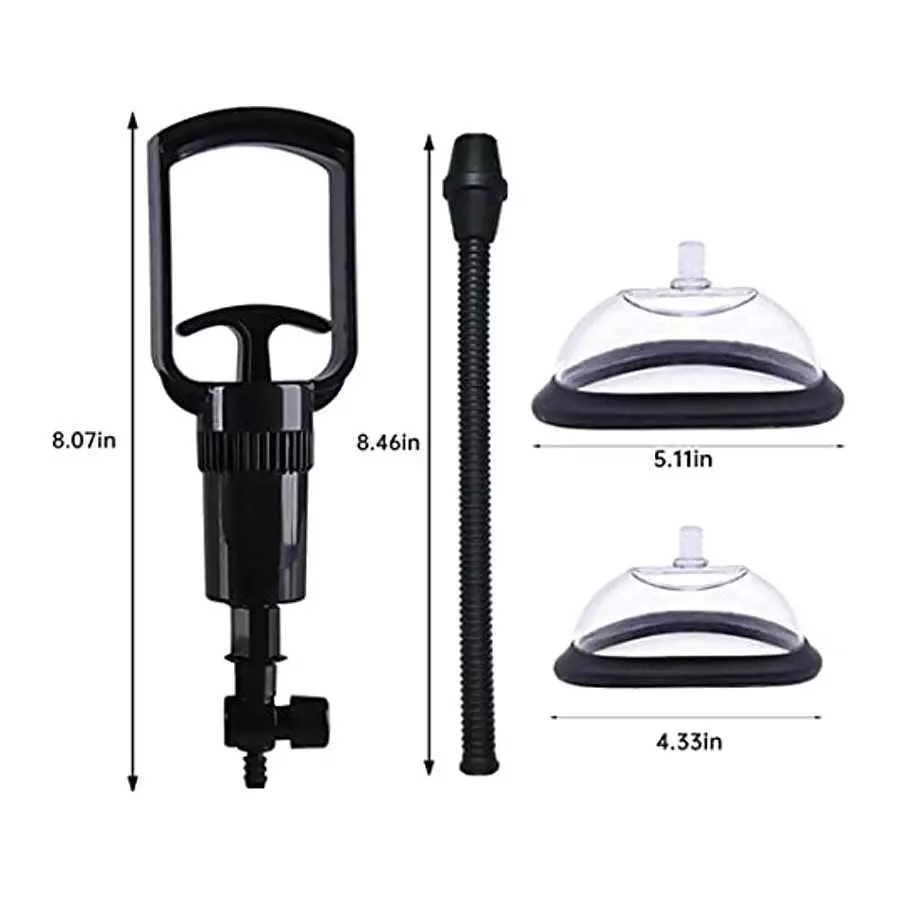 Pussy Pump Sexual Enhancers Sex Toys for Women, - Strong Suction Heightens Sensitivity -Manual Vagina Pump Clitoral Stimulator L