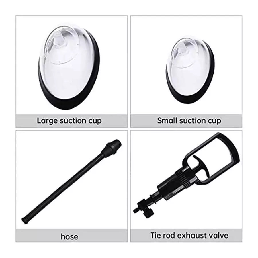 Pussy Pump Sexual Enhancers Sex Toys for Women, - Strong Suction Heightens Sensitivity -Manual Vagina Pump Clitoral Stimulator L