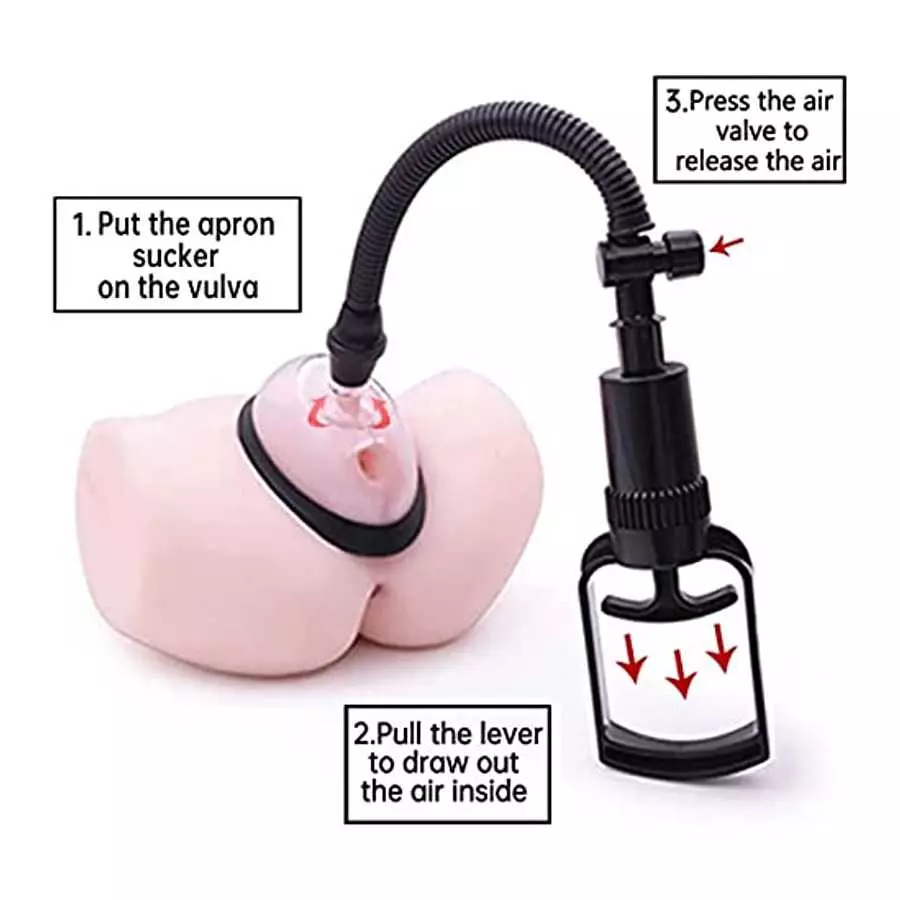 Pussy Pump Sexual Enhancers Sex Toys for Women, - Strong Suction Heightens Sensitivity -Manual Vagina Pump Clitoral Stimulator L