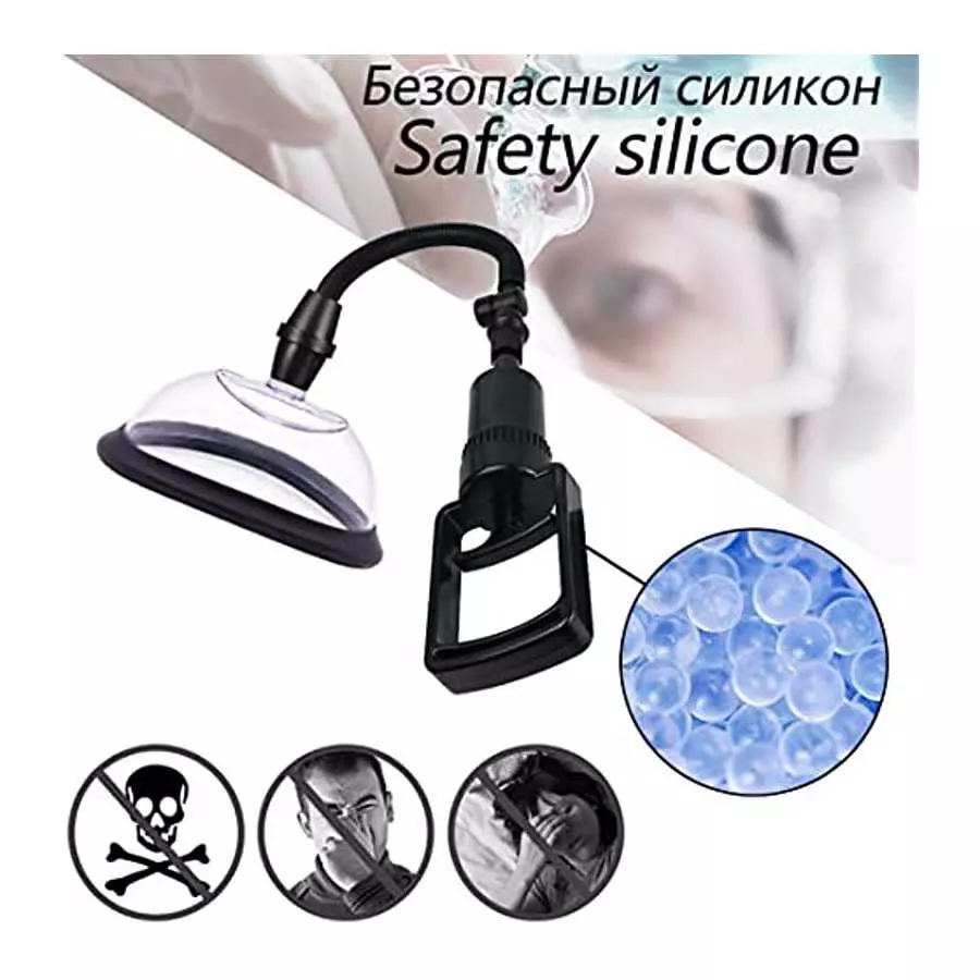 Pussy Pump Sexual Enhancers Sex Toys for Women, - Strong Suction Heightens Sensitivity -Manual Vagina Pump Clitoral Stimulator L