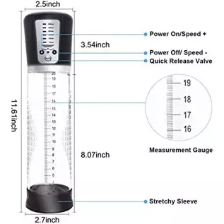 Penis Vacuum Pump with 6 Suction Intensities, Rechargeable Automatic High-Vacuum Penis Masturbator Enlargement Extend, Electric Penis Vacuum Pump with 6 Suction Intensities, Rechargeable Automatic High-Vacuum Penis Masturbator Enlargement Extend, Electric