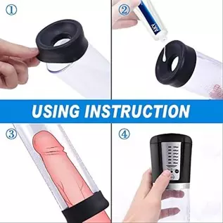 Penis Vacuum Pump with 6 Suction Intensities, Rechargeable Automatic High-Vacuum Penis Masturbator Enlargement Extend, Electric Penis Vacuum Pump with 6 Suction Intensities, Rechargeable Automatic High-Vacuum Penis Masturbator Enlargement Extend, Electric