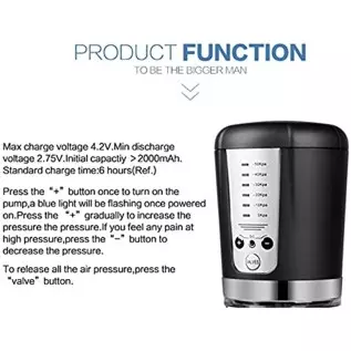 Penis Vacuum Pump with 6 Suction Intensities, Rechargeable Automatic High-Vacuum Penis Masturbator Enlargement Extend, Electric Penis Vacuum Pump with 6 Suction Intensities, Rechargeable Automatic High-Vacuum Penis Masturbator Enlargement Extend, Electric