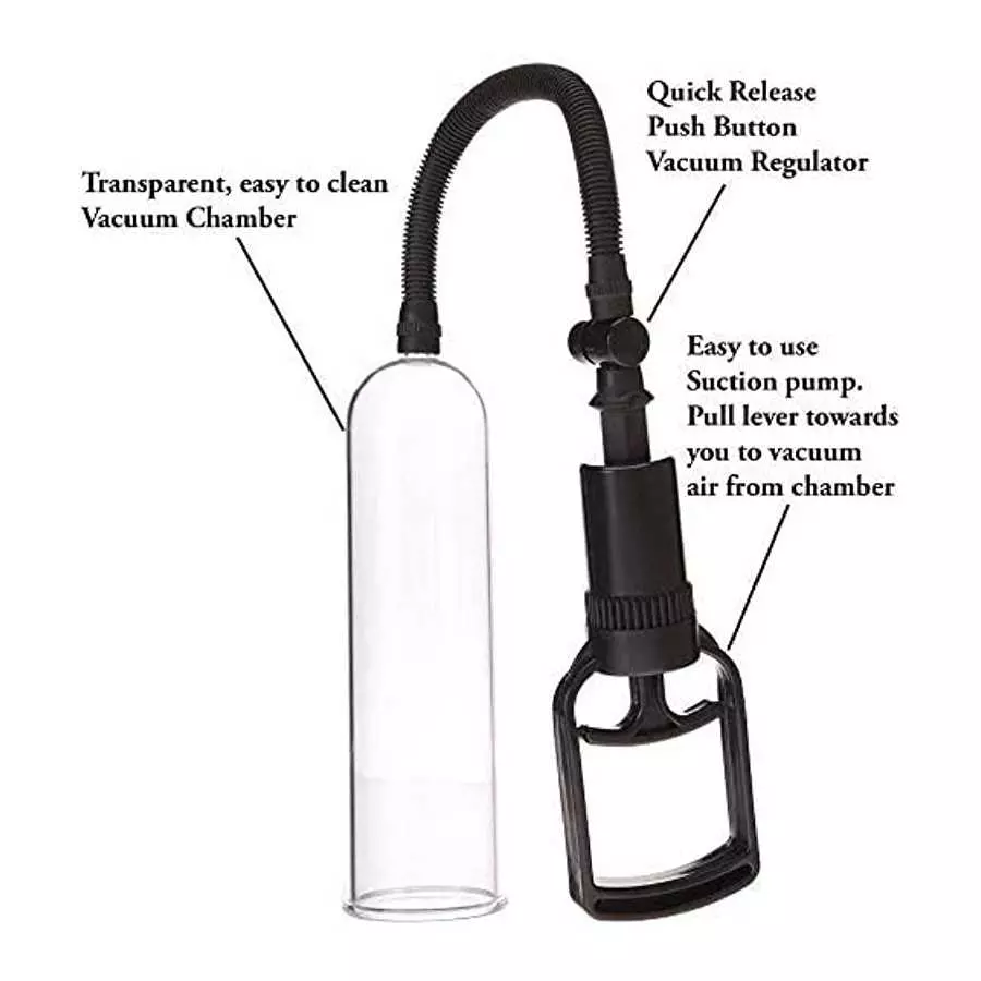 Vacuum Penis Pump, Manual Penis Enlarger for Male Erection & Enhancement, Sex Toys for Men,Penis Massage & Stimulation Device wi