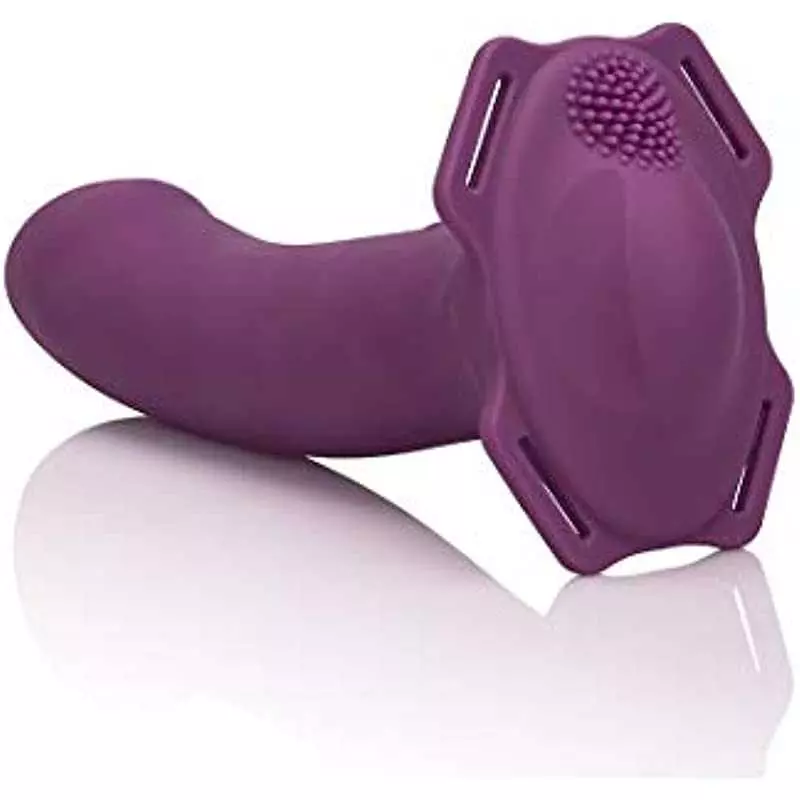 CalExotics ME2 Rumble Probe – Rechargeable Waterproof Silicone Strap On Harness Vibrator – 10 Function Vibration Adult Sex Toy F