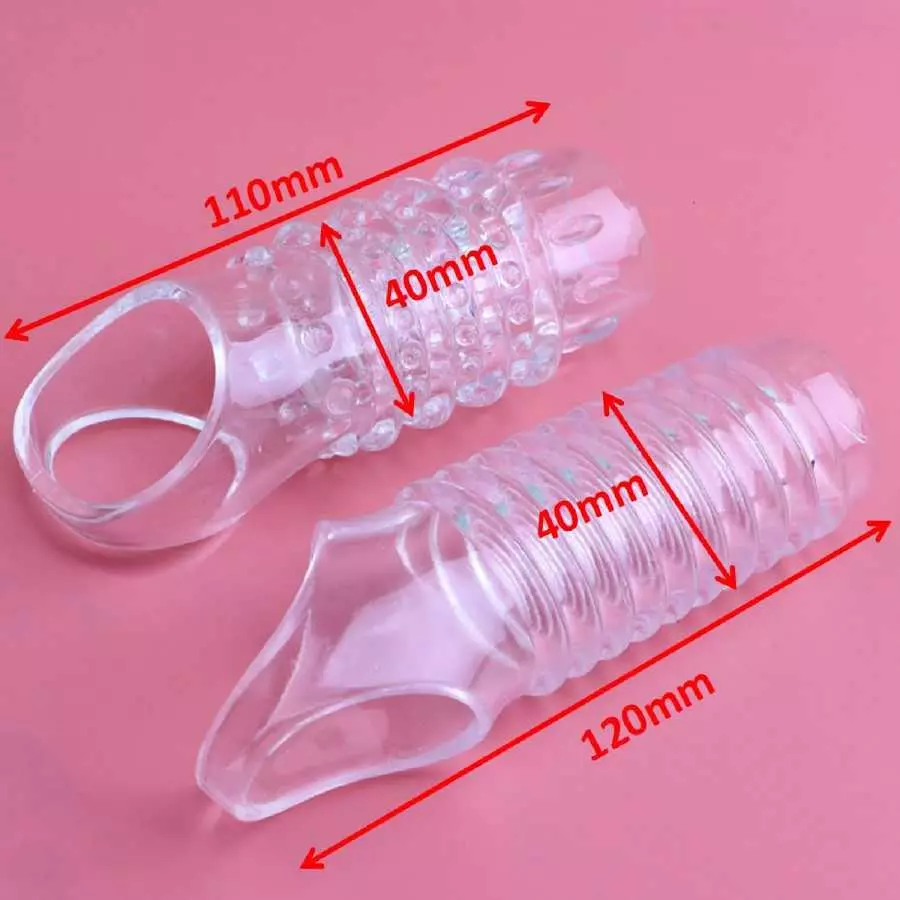 A5-Reusable Sleeves Girth for Men Extender Enlarger Extension Cook Enhancer Ball Stretch Sleeve Girth Best Gift-L1 (Transparent-