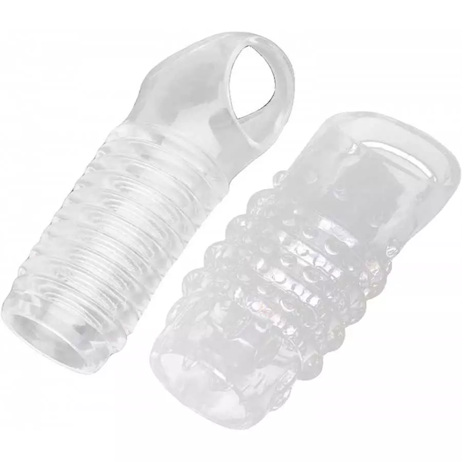 A5-Reusable Sleeves Girth for Men Extender Enlarger Extension Cook Enhancer Ball Stretch Sleeve Girth Best Gift-L1 (Transparent-