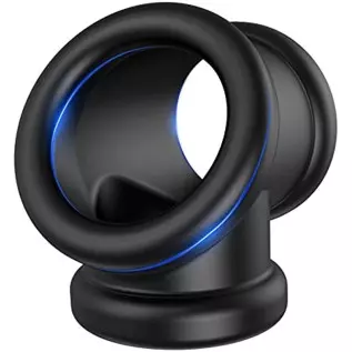 Conjoined Cock Ring - SEXY SLAVE, Divide Cock & Ball, Tri-Spot Silicone Penis Ring | Stretchy, Thick, Firm Erection | Adult Sex