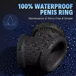 Conjoined Cock Ring - SEXY SLAVE, Divide Cock & Ball, Tri-Spot Silicone Penis Ring | Stretchy, Thick, Firm Erection | Adult Sex