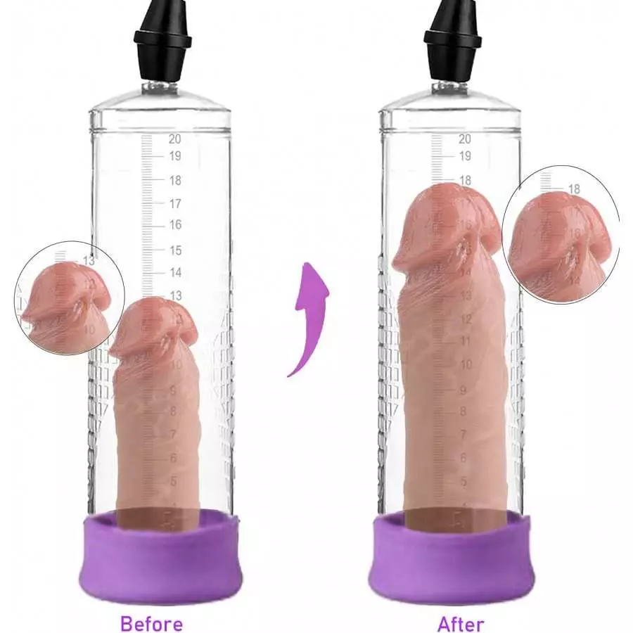Vacuum Penis Pump, Sex Toys for Men, Manual Penis Enlarger for Male Erection & Enhancement, Adjustable Handheld Male Enhancement