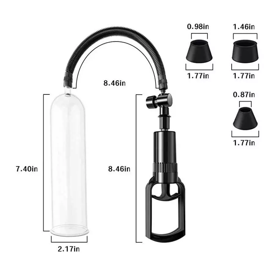 Men's Portable Increase Size Suction Vacuum Pump Enlargement Pump Vacuum Device XHRE10