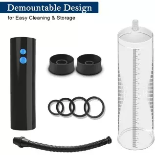Electric Penis Pump Enlargement Vacuum Pump with 4 Extra Penis Rings and 2 Sleeves Automatic Rechargeable Male Enhancement Train