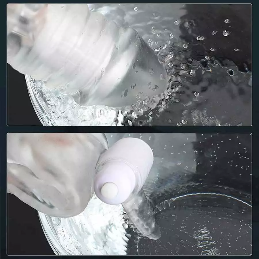 LIVE4COOL Penis Extender Sleeve Cock Sleeve with Vibrators, Penis Enlarger Reusable Vibrating Penis Sleeve Cock Ring with 10 Vib